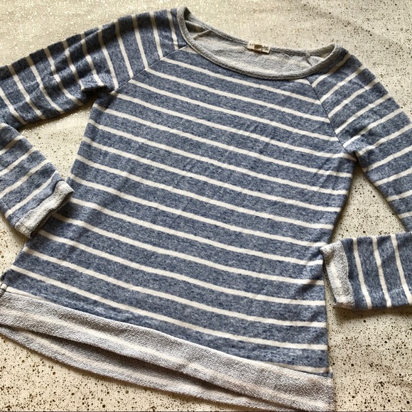 Maison Jules Sweaters - Maison Jules Striped Sweater Sz M